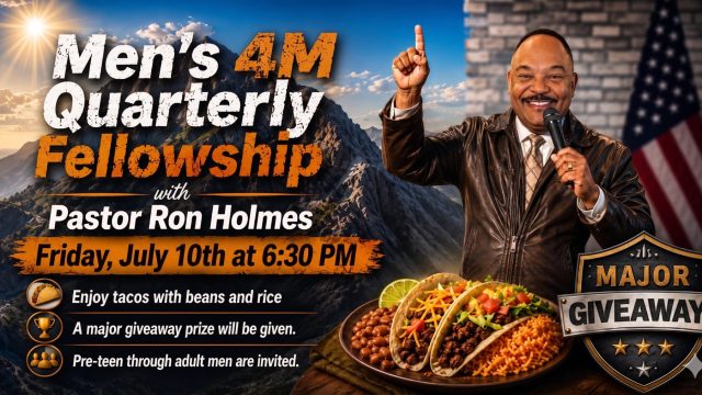 Ron Holmes July Men's Mtg